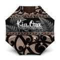 Kia Ora New Zealand Umbrella Aotearoa Proud Maori Silver Fern - Aussie Hoodie