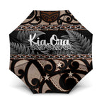 Kia Ora New Zealand Umbrella Aotearoa Proud Maori Silver Fern - Aussie Hoodie