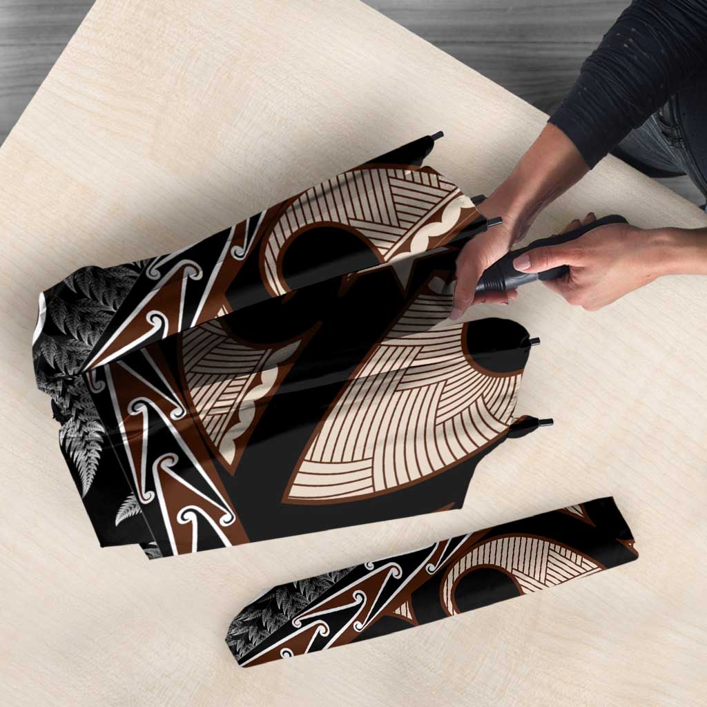 Kia Ora New Zealand Umbrella Aotearoa Proud Maori Silver Fern - Aussie Hoodie