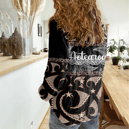 kia-ora-new-zealand-women-casual-shirt-aotearoa-proud-maori-with-silver-fern