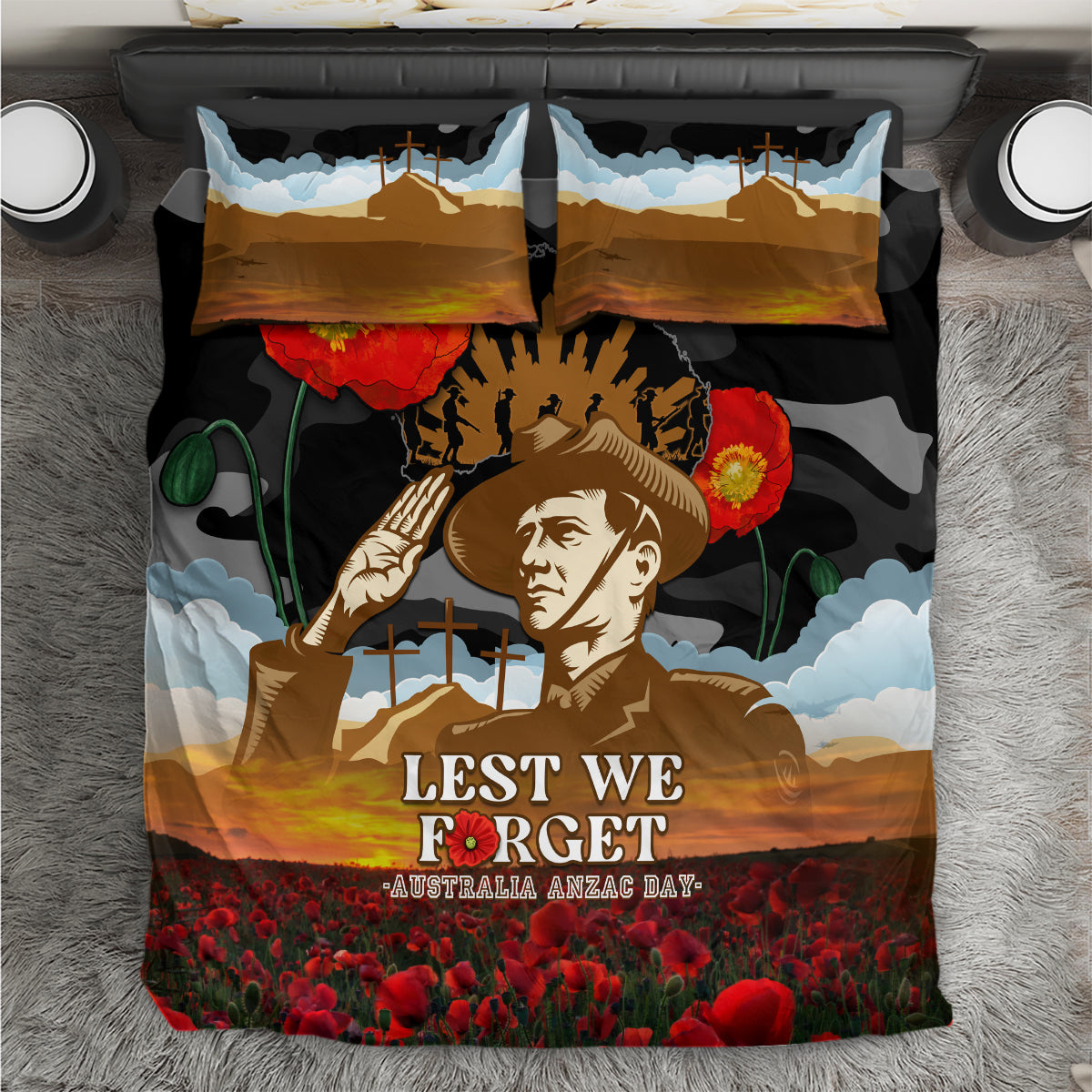 australia-anzac-day-bedding-set-lest-we-forget-australian-army-corps