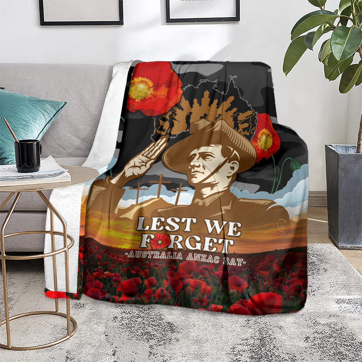 australia-anzac-day-blanket-lest-we-forget-australian-army-corps