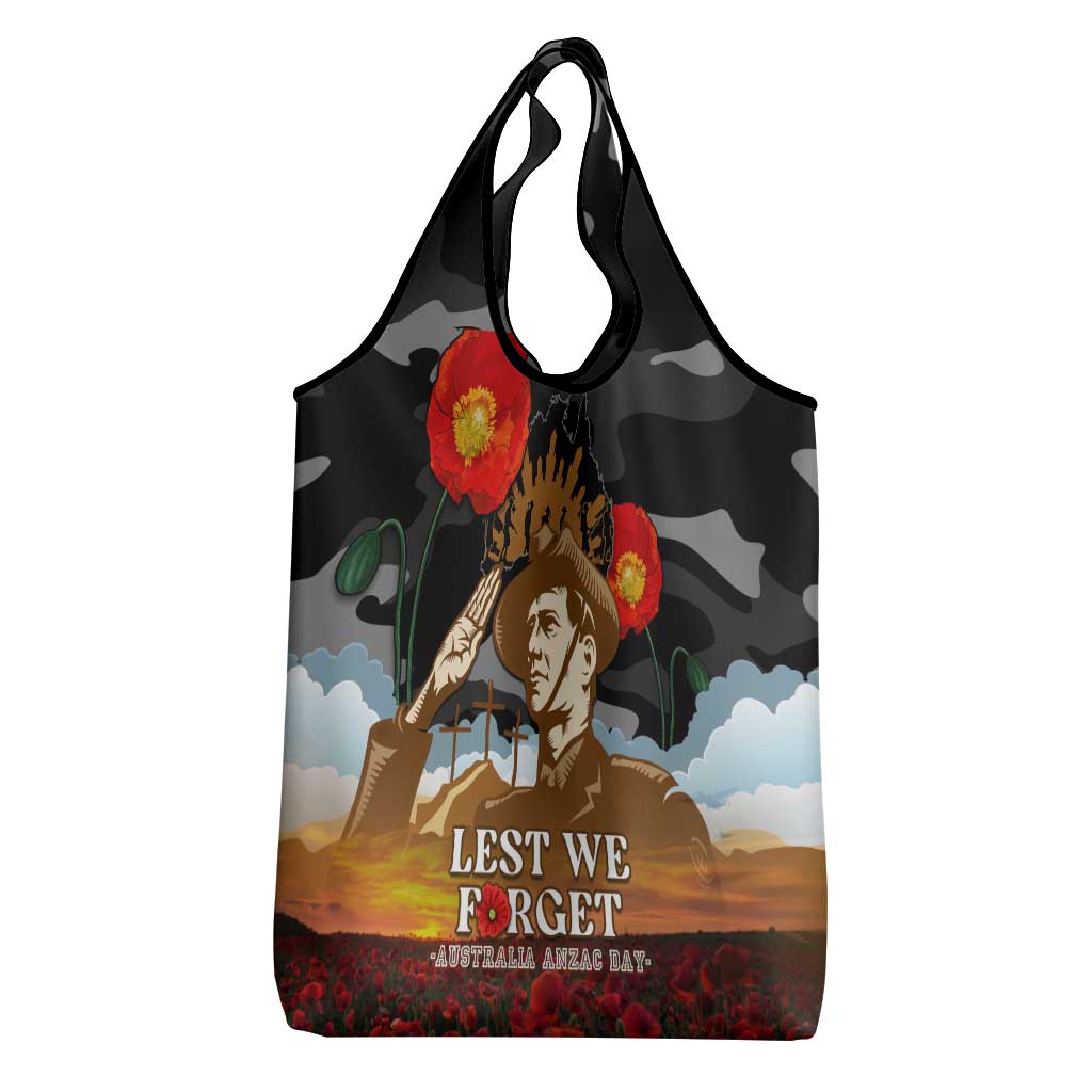 Australia ANZAC Day Grocery Bag Lest We Forget Australian Army Corps