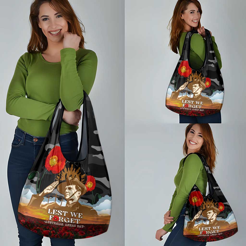 Australia ANZAC Day Grocery Bag Lest We Forget Australian Army Corps