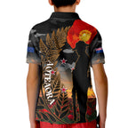 new-zealand-anzac-day-kid-polo-shirt-lest-we-forget-silver-fern-with-camouflage