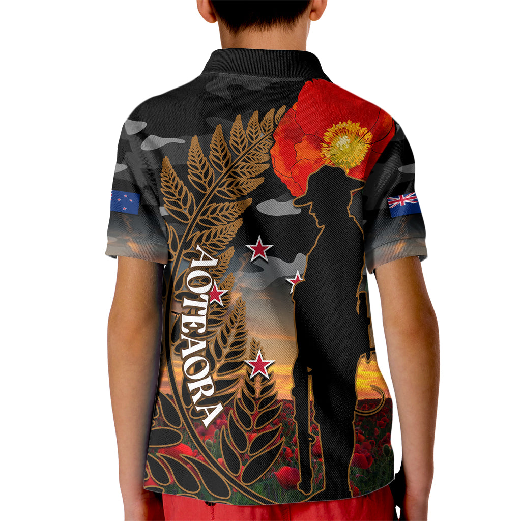 new-zealand-anzac-day-kid-polo-shirt-lest-we-forget-silver-fern-with-camouflage