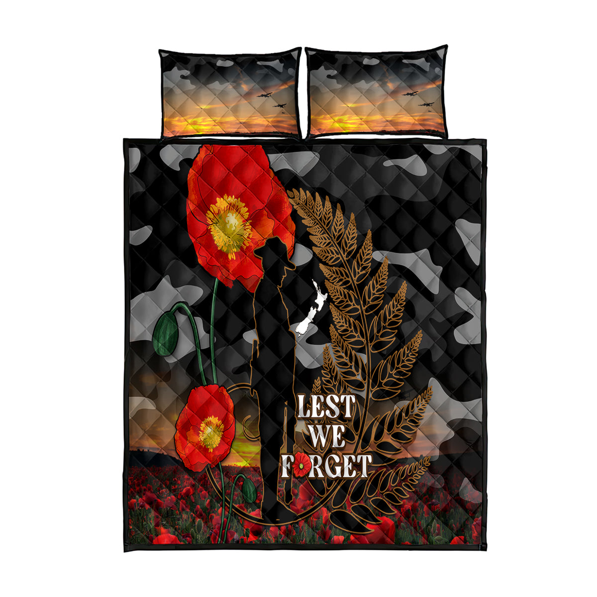 new-zealand-anzac-day-quilt-bed-set-lest-we-forget-silver-fern-with-camouflage