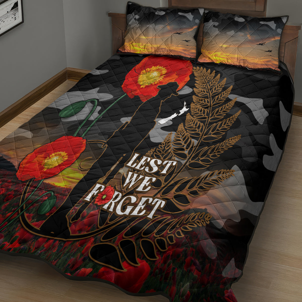 new-zealand-anzac-day-quilt-bed-set-lest-we-forget-silver-fern-with-camouflage