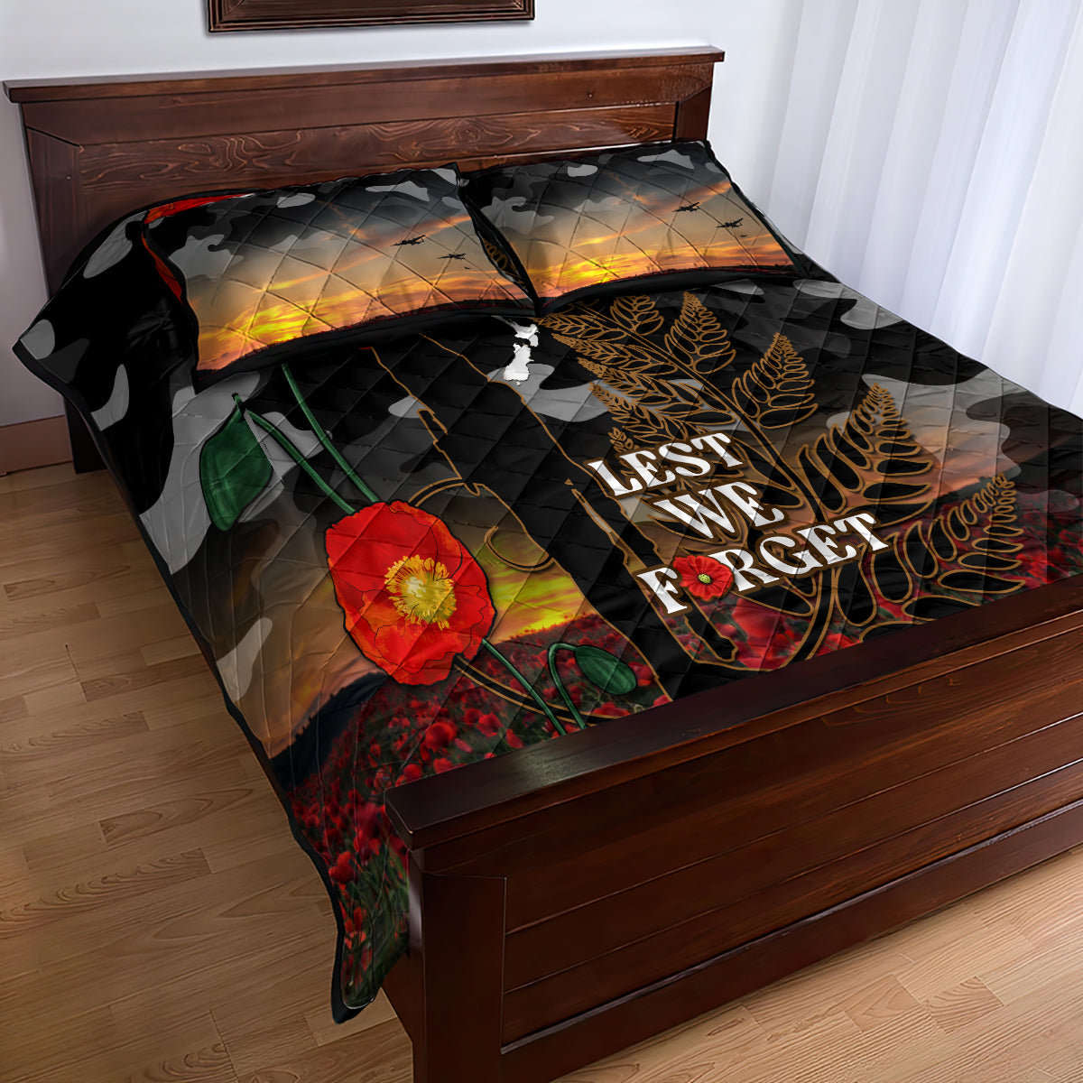 new-zealand-anzac-day-quilt-bed-set-lest-we-forget-silver-fern-with-camouflage