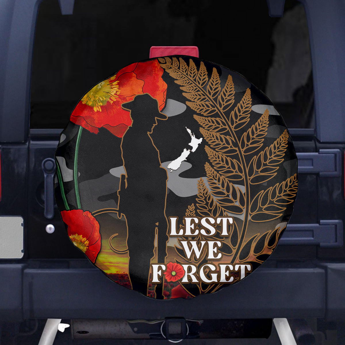 new-zealand-anzac-day-spare-tire-cover-lest-we-forget-silver-fern-with-camouflage