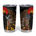 New Zealand ANZAC Day Tumbler Cup Lest We Forget Silver Fern With Camouflage