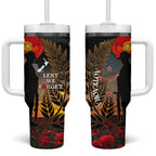 New Zealand ANZAC Day Tumbler With Handle Lest We Forget Silver Fern With Camouflage