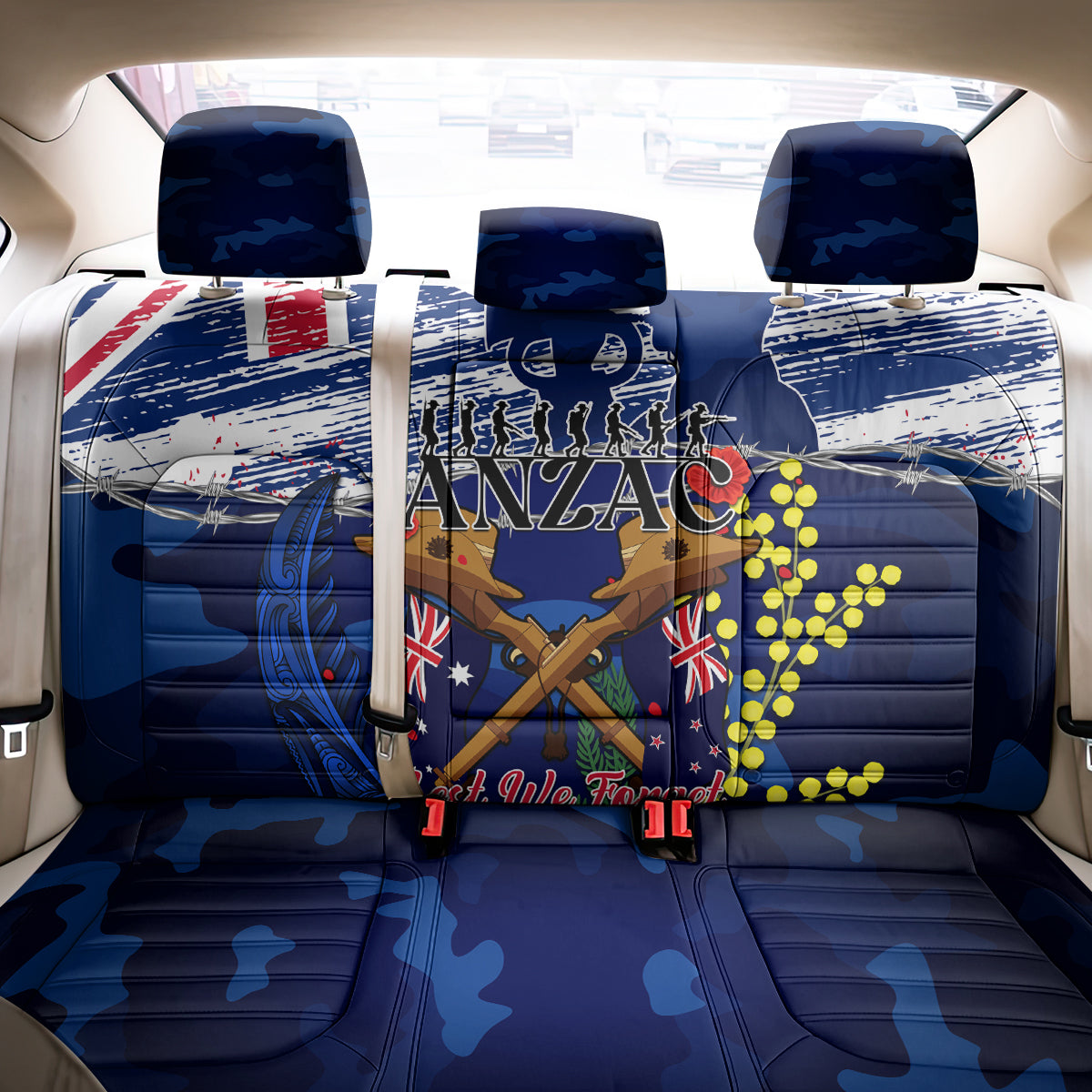 australia-and-new-zealand-anzac-day-back-car-seat-cover-lest-we-forget-silver-fern-with-golden-wattle