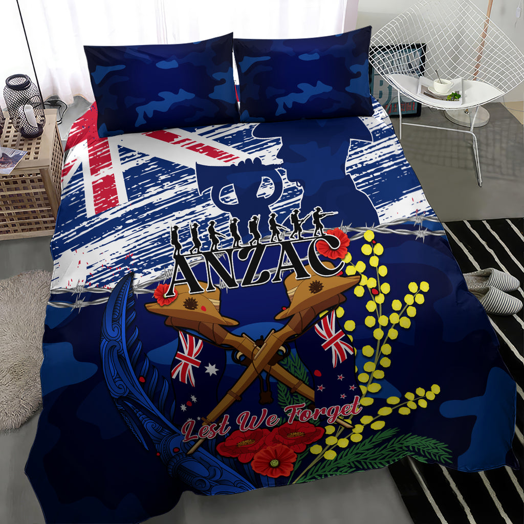australia-and-new-zealand-anzac-day-bedding-set-lest-we-forget-silver-fern-with-golden-wattle