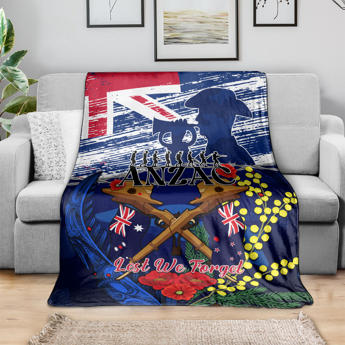 australia-and-new-zealand-anzac-day-blanket-lest-we-forget-silver-fern-with-golden-wattle
