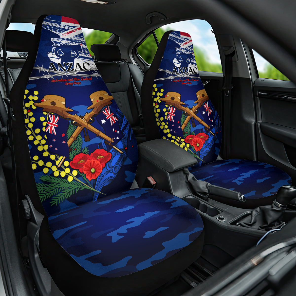 australia-and-new-zealand-anzac-day-car-seat-cover-lest-we-forget-silver-fern-with-golden-wattle