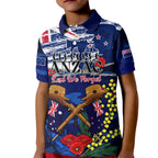 australia-and-new-zealand-anzac-day-kid-polo-shirt-lest-we-forget-silver-fern-with-golden-wattle