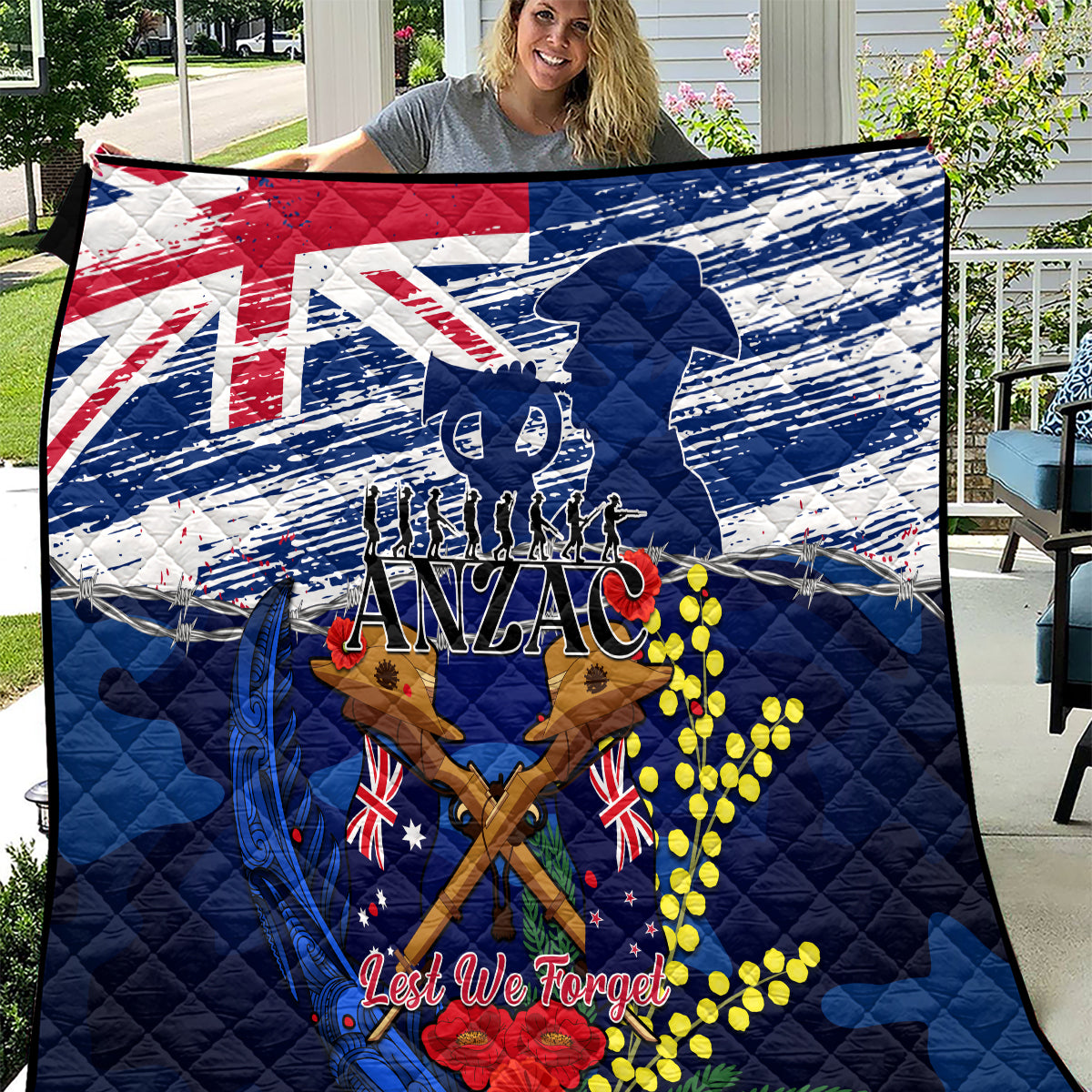 australia-and-new-zealand-anzac-day-quilt-lest-we-forget-silver-fern-with-golden-wattle