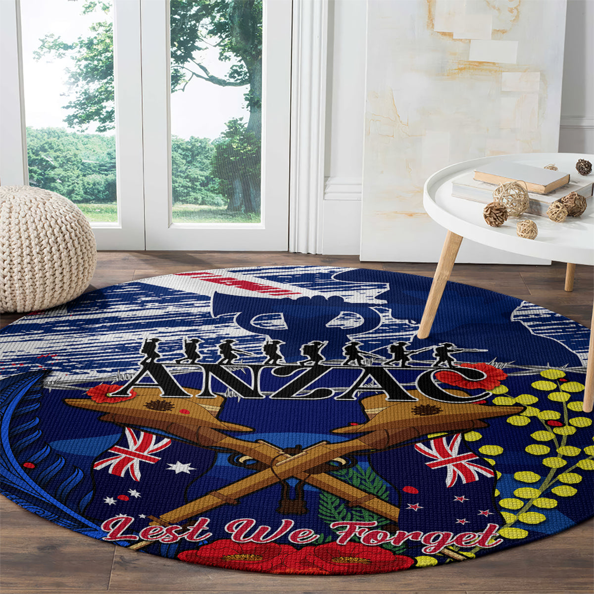 australia-and-new-zealand-anzac-day-round-carpet-lest-we-forget-silver-fern-with-golden-wattle
