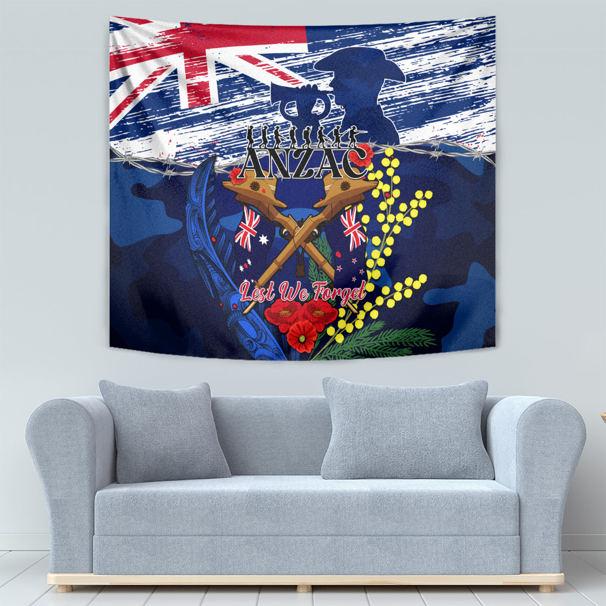 australia-and-new-zealand-anzac-day-tapestry-lest-we-forget-silver-fern-with-golden-wattle