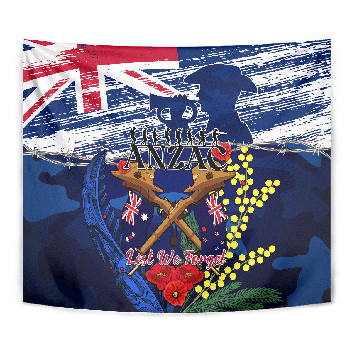 australia-and-new-zealand-anzac-day-tapestry-lest-we-forget-silver-fern-with-golden-wattle