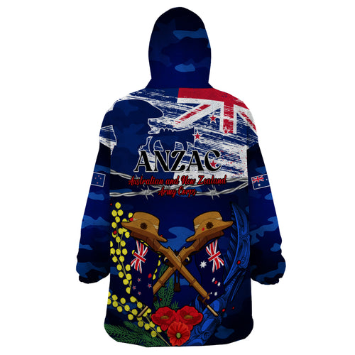australia-and-new-zealand-anzac-day-wearable-blanket-hoodie-lest-we-forget-silver-fern-with-golden-wattle