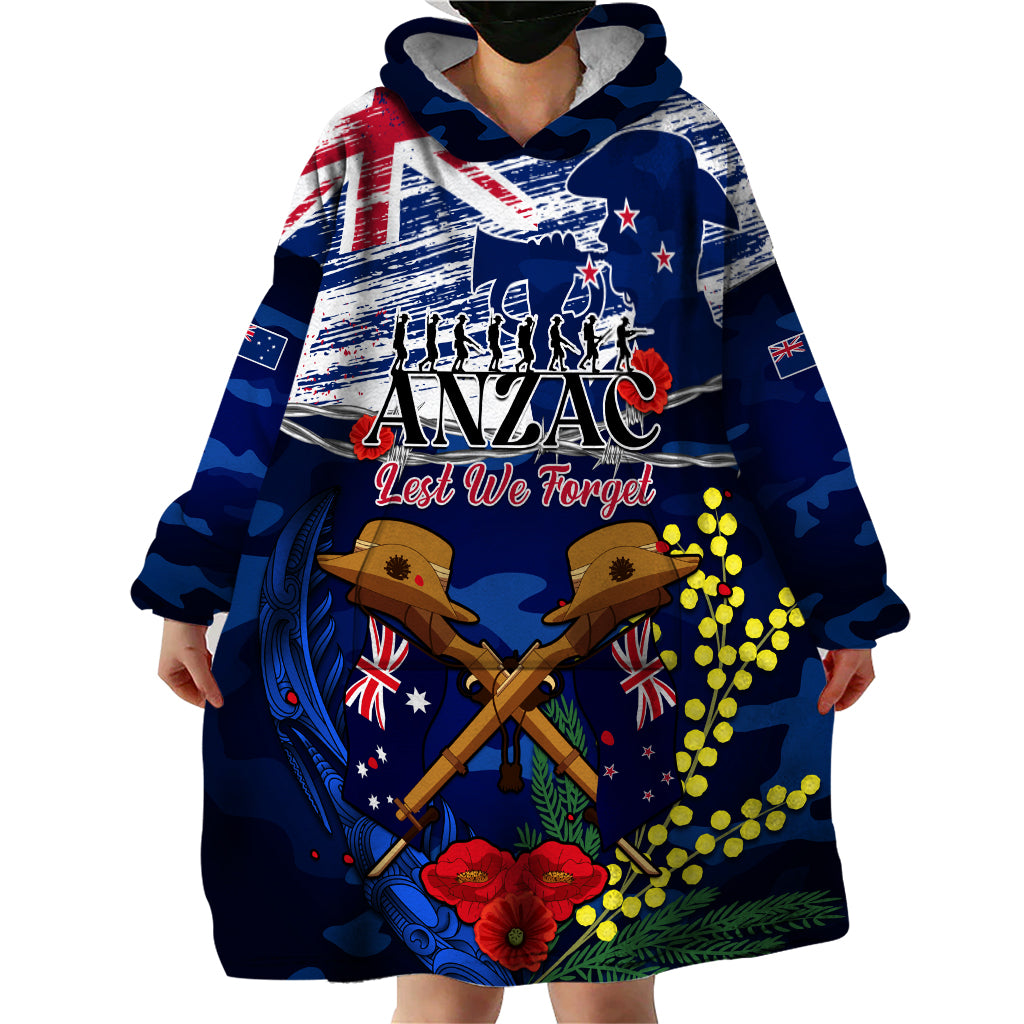 australia-and-new-zealand-anzac-day-wearable-blanket-hoodie-lest-we-forget-silver-fern-with-golden-wattle