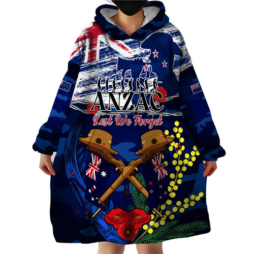 australia-and-new-zealand-anzac-day-wearable-blanket-hoodie-lest-we-forget-silver-fern-with-golden-wattle