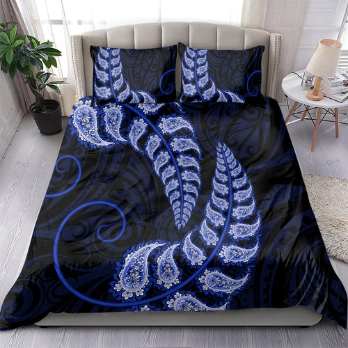 blue-new-zealand-paisley-silver-fern-bedding-set-aotearoa-maori
