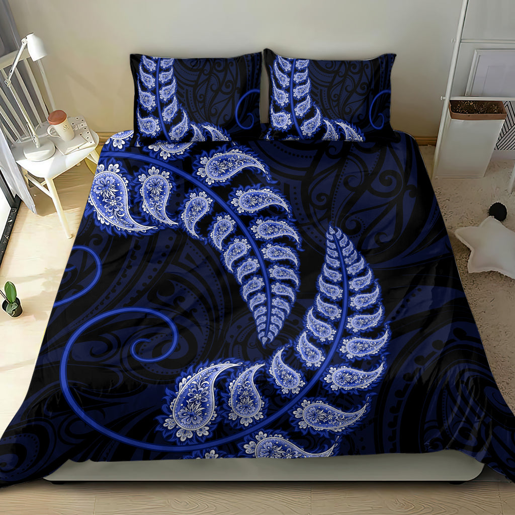 blue-new-zealand-paisley-silver-fern-bedding-set-aotearoa-maori