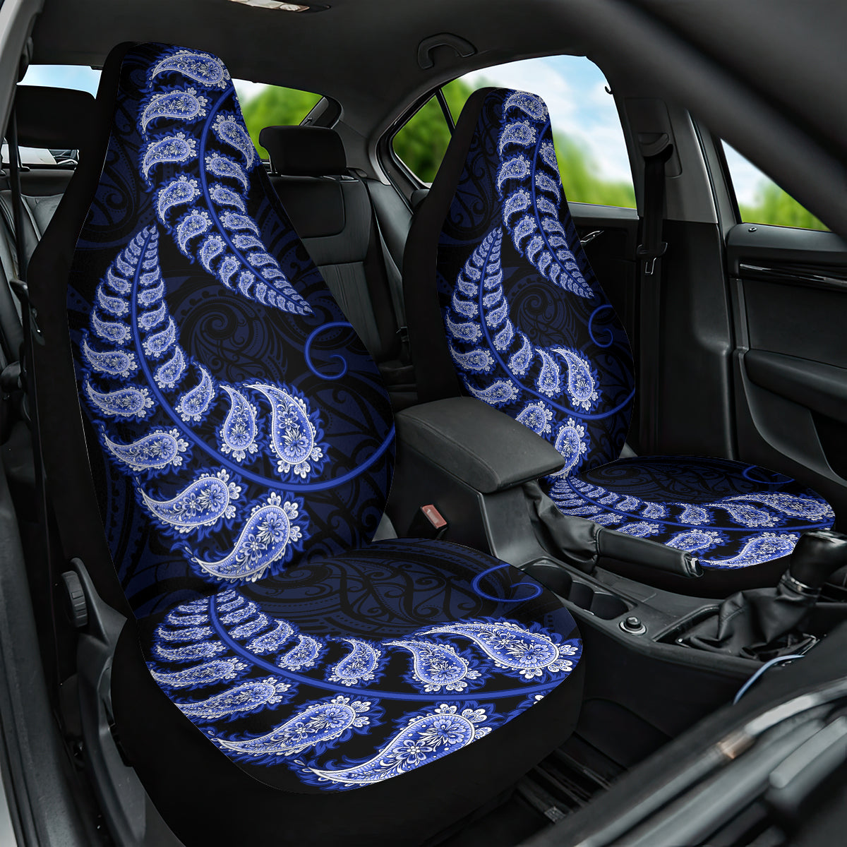 blue-new-zealand-paisley-silver-fern-car-seat-cover-aotearoa-maori