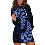 blue-new-zealand-paisley-silver-fern-hoodie-dress-aotearoa-maori
