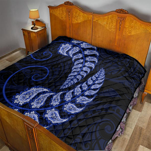 blue-new-zealand-paisley-silver-fern-quilt-aotearoa-maori