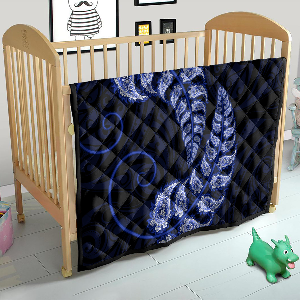 blue-new-zealand-paisley-silver-fern-quilt-aotearoa-maori