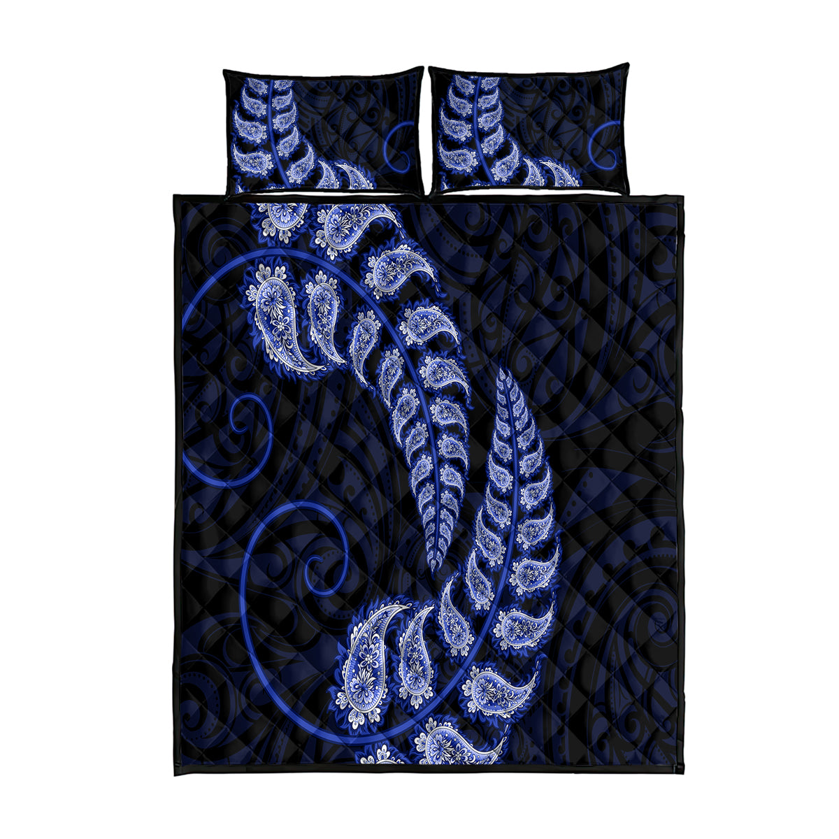 blue-new-zealand-paisley-silver-fern-quilt-bed-set-aotearoa-maori