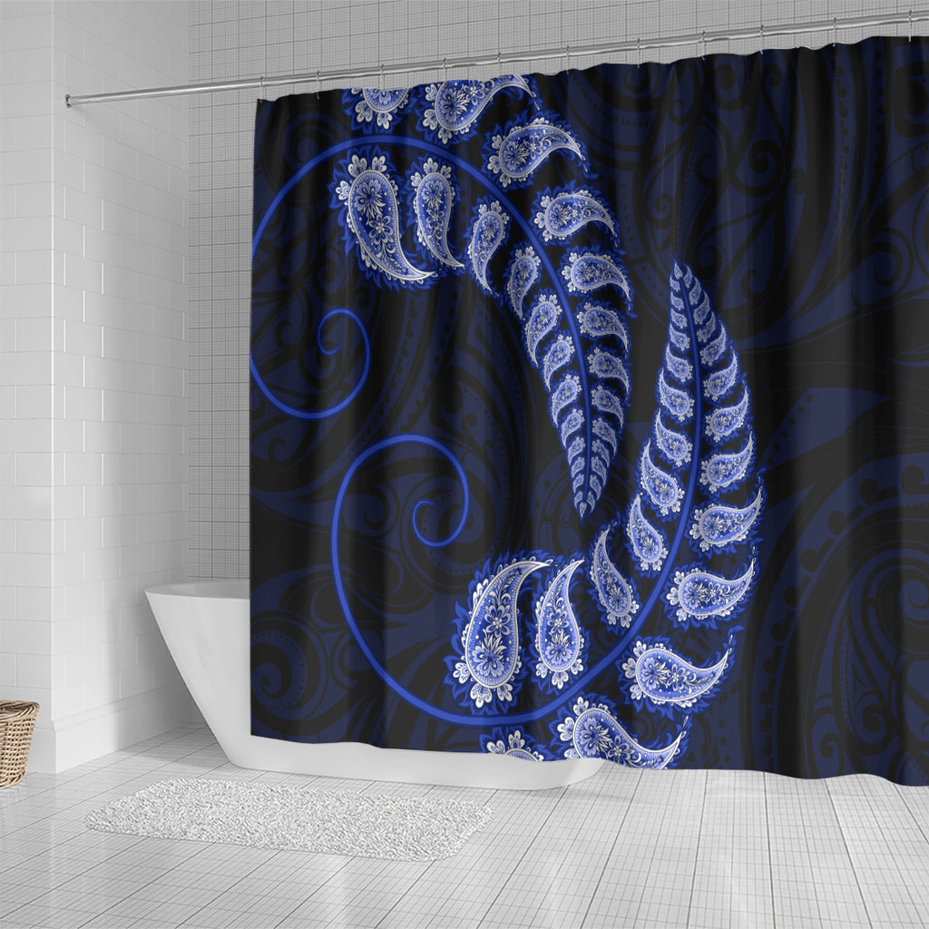 blue-new-zealand-paisley-silver-fern-shower-curtain-aotearoa-maori