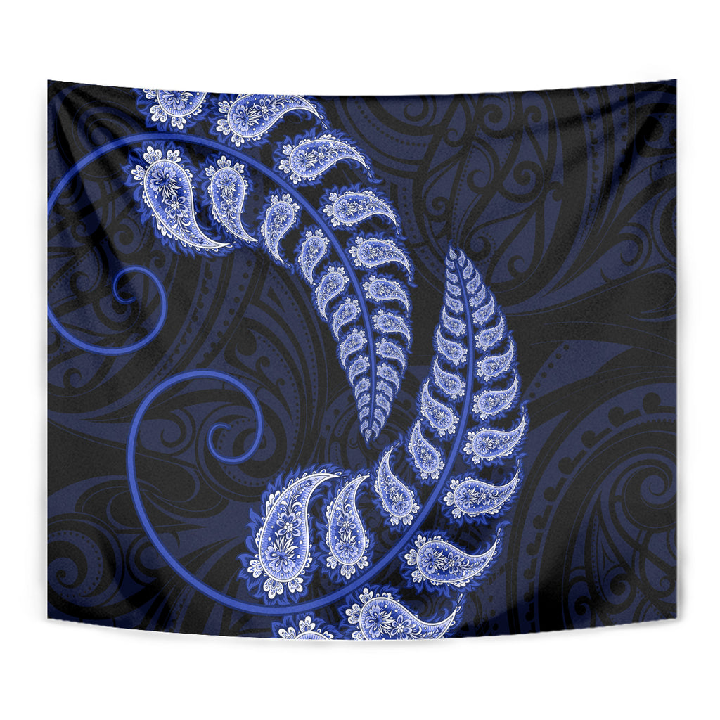 blue-new-zealand-paisley-silver-fern-tapestry-aotearoa-maori
