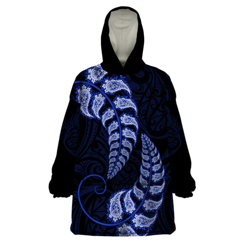 blue-new-zealand-paisley-silver-fern-wearable-blanket-hoodie-aotearoa-maori