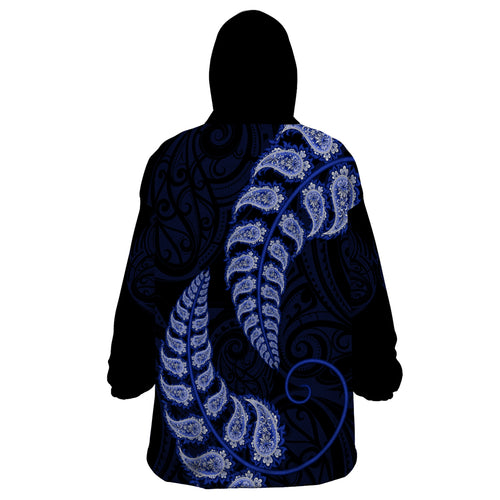 blue-new-zealand-paisley-silver-fern-wearable-blanket-hoodie-aotearoa-maori