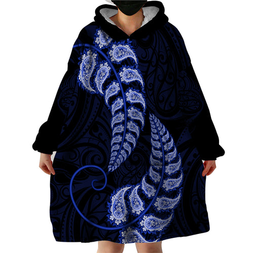 blue-new-zealand-paisley-silver-fern-wearable-blanket-hoodie-aotearoa-maori
