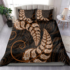 brown-new-zealand-paisley-silver-fern-bedding-set-aotearoa-maori