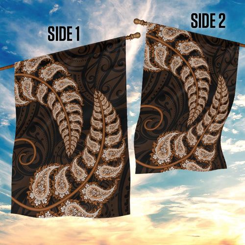 brown-new-zealand-paisley-silver-fern-garden-flag-aotearoa-maori