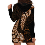 brown-new-zealand-paisley-silver-fern-hoodie-dress-aotearoa-maori