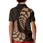 brown-new-zealand-paisley-silver-fern-kid-polo-shirt-aotearoa-maori