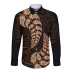 brown-new-zealand-paisley-silver-fern-long-sleeve-button-shirt-aotearoa-maori