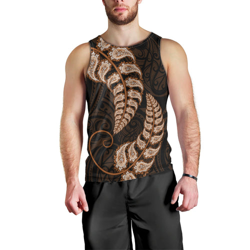 brown-new-zealand-paisley-silver-fern-men-tank-top-aotearoa-maori
