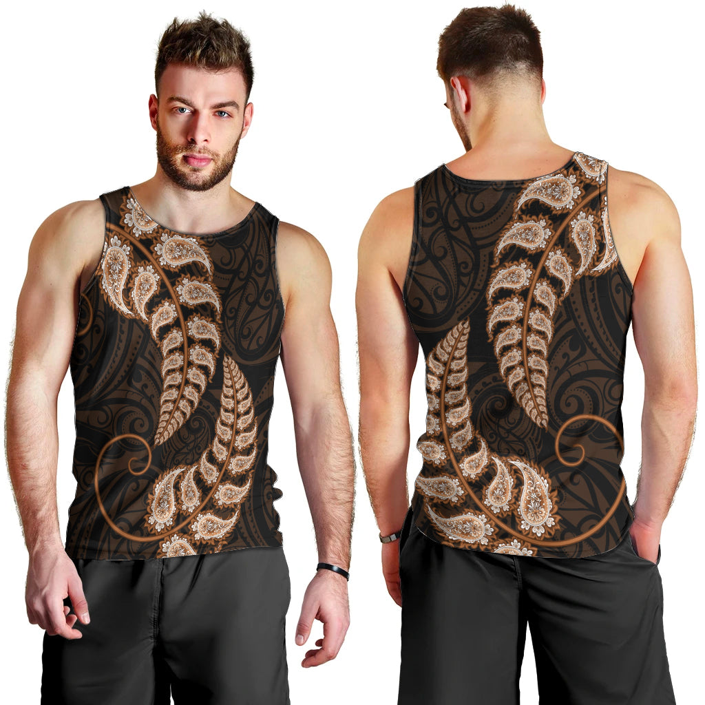 brown-new-zealand-paisley-silver-fern-men-tank-top-aotearoa-maori