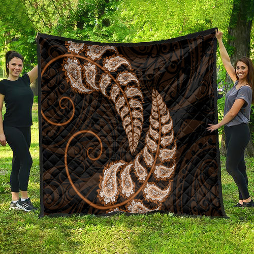 brown-new-zealand-paisley-silver-fern-quilt-aotearoa-maori