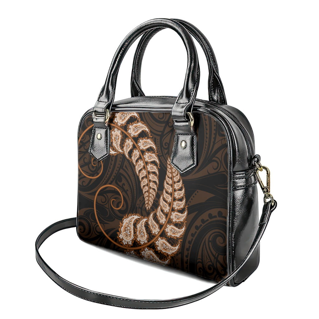 brown-new-zealand-paisley-silver-fern-shoulder-handbag-aotearoa-maori