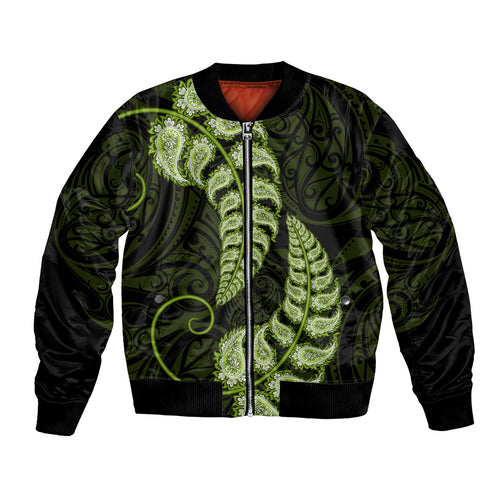 green-new-zealand-paisley-silver-fern-bomber-jacket-aotearoa-maori